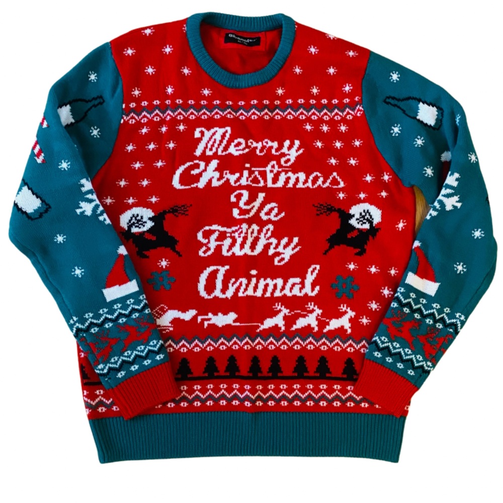 Ugly Christmas Sweater Home Alone